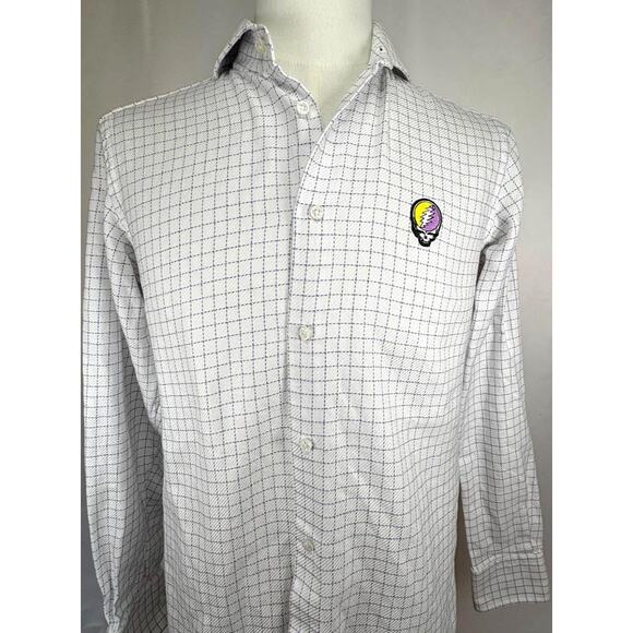 Grateful Dead Steal Your Face Hugo Boss Button Down Dress Shirt (15/38) - Picture 6 of 8